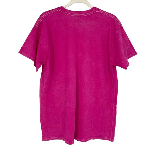 Wu-Tang Clan Live At The Fever II The Bronx T-Shirt Hot Pink Acid Wash Large - Picture 2 of 5